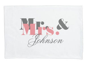 Hot Review! Custom mr and mrs pillowcase for newlyweds couple