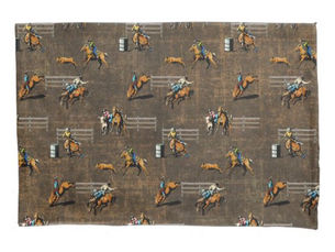 Review Western Bedding Pillowcase With Rodeo Events Brown