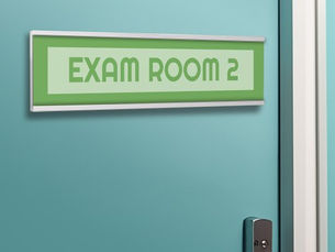 Top 5! Exam Room Dentist Doctor Office can edit green Door Sign