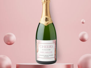 Hot Review! Petals and Prosecco Bridal Shower Rose Gold Sparkling Wine Label