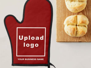 Hot Review! Business Name and Logo on Red Oven Mitt