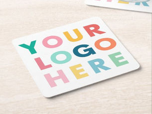 Top 10! Custom Business Logo Company Party Event Supplies Square Paper Coaster