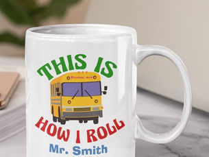 Review Funny School Bus Driver This is How I Roll Mug