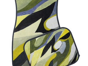 Hot Review! Abstract Gouache Composition: Yellow, Grey, Black. Car Floor Mat