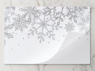 Top 5! Winter Onederland Snowflake birthday placemats