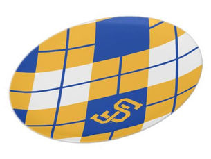 Best Deals! San Jose State Spartans argyle Dinner Plate