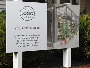 Hot Review! Business Logo | White Minimalist Modern Photo Sign