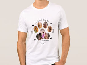 Review In Loving Memory Photo Pet Memorial - White Tri-Blend Shirt