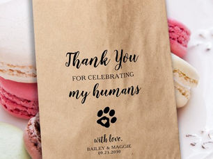 Hot Review! Thank You Doggie Bag Pet Dog Treat Wedding