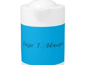 Review Retro Elegant Plain Sky Blue Calligraphy Name Teapot