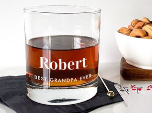 Hot Review! Personalized Best Grandpa Ever Monogrammed Whiskey Glass