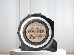 Hot Deals! Personalized Garage Work Shop Wood look Tape Measure