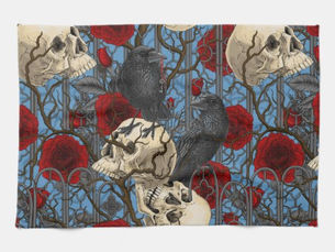 Best Price! Raven's secret. Dark and moody gothic illustration Kitchen Towel