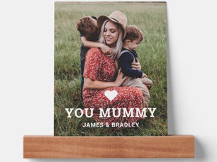 Hot Review! Cute HEART LOVE YOU MUMMY Mother's Day Photo Picture Ledge