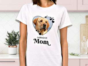Best Deals! Labrador MOM Personalized Dog Lover Pet Photo T-Shirt