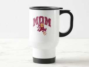 Best Deals! ASU Mom | Distressed Travel Mug