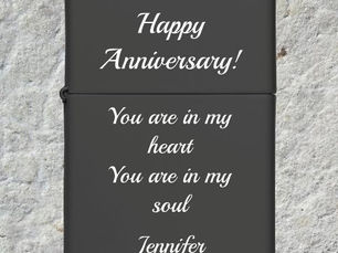 Hot Review! Anniversary Gift Zippo Lighter with YOUR TEXT