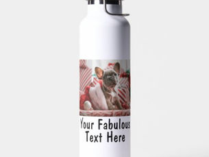 Best Price! Personalized Photo and Text Water Bottle