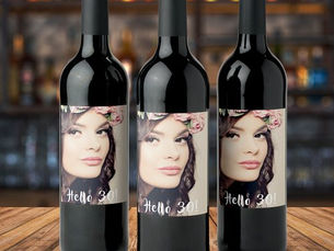 Hot Review! 30th birthday photo hello 30 wine label