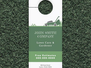 Hot Deals! Lawn Care & Gardener Door Hanger
