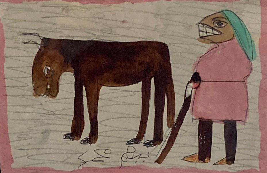 BABAHOUM mohamed 19x27,5cm oeuvre originale Essaouira