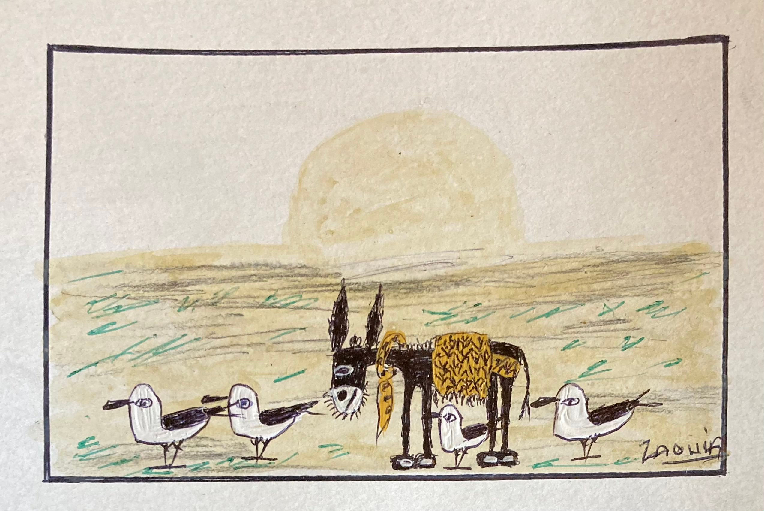 ZAOUIA 16x11,5cm oeuvre originale Essaouira