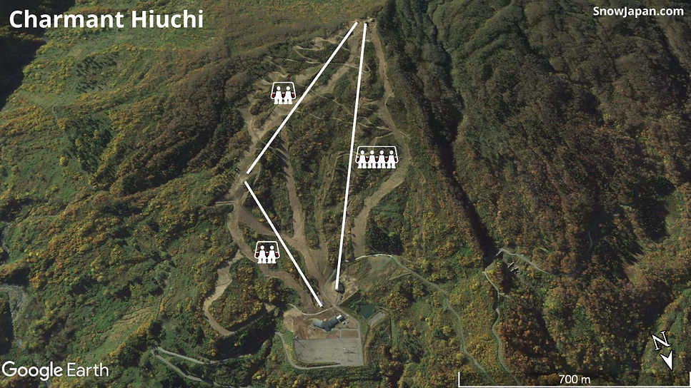 Ski area lift layout