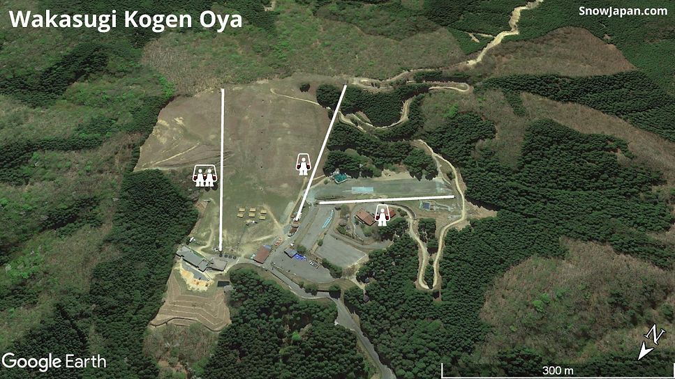 Ski area lift layout