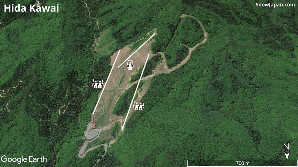 Ski area lift layout