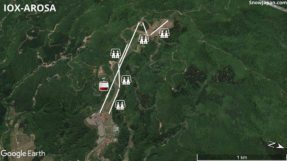 Ski area lift layout