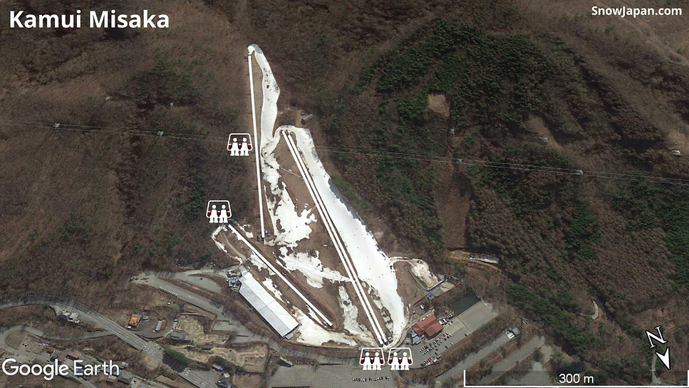 Ski area lift layout