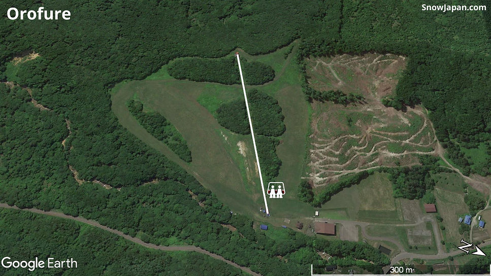 Ski area lift layout