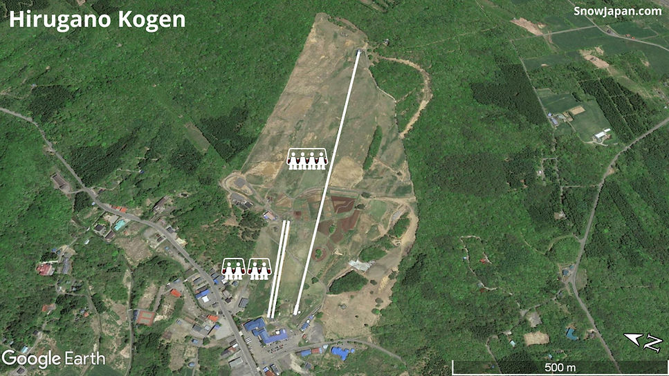 Ski area lift layout