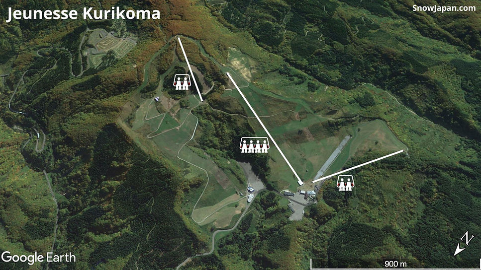 Ski area lift layout