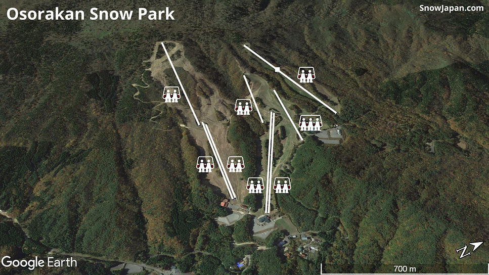 Ski area lift layout