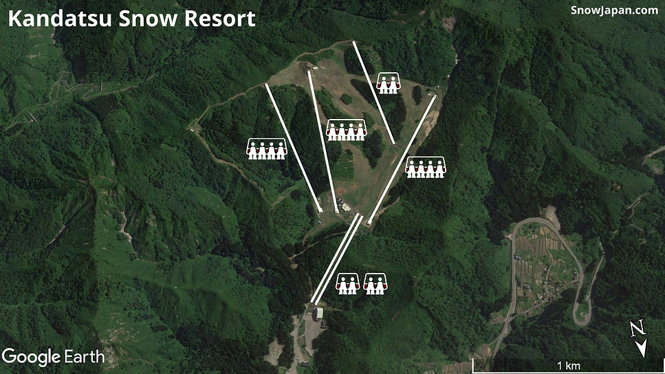 Ski area lift layout
