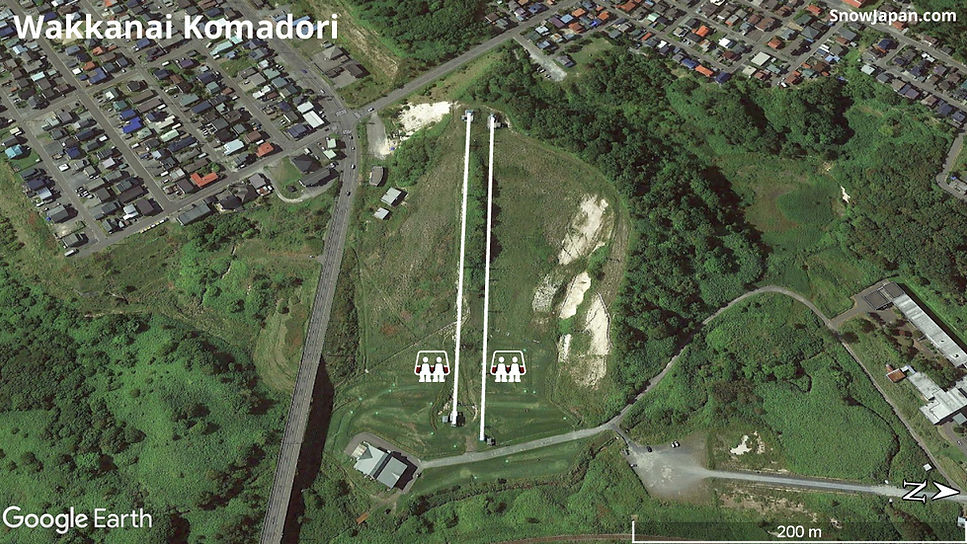 Ski area lift layout