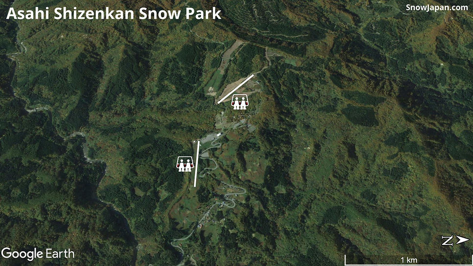 Ski area lift layout