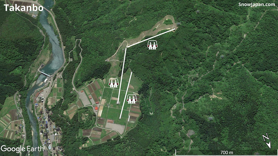 Ski area lift layout