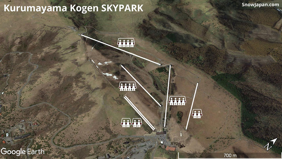 Ski area lift layout