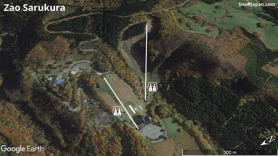 Ski area lift layout