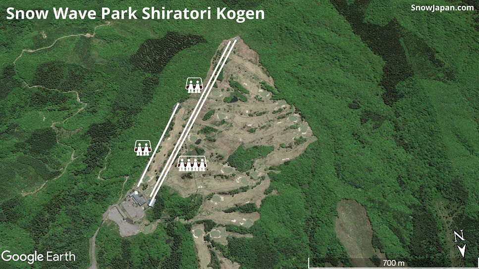 Ski area lift layout