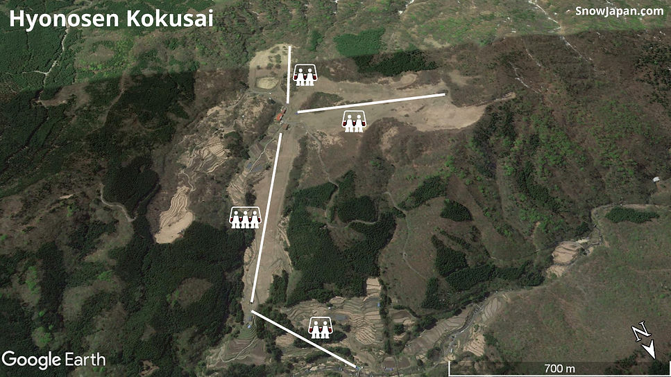 Ski area lift layout