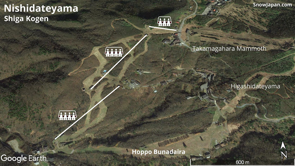 Ski area lift layout