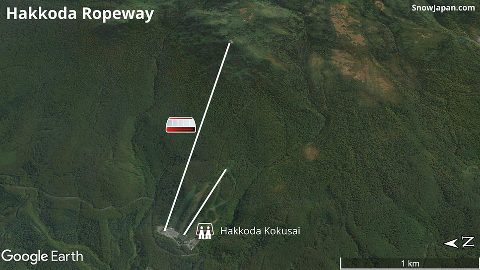 Ski area lift layout