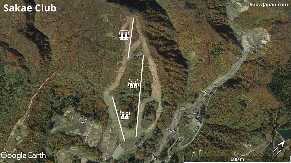 Ski area lift layout