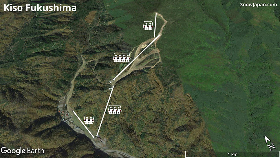 Ski area lift layout
