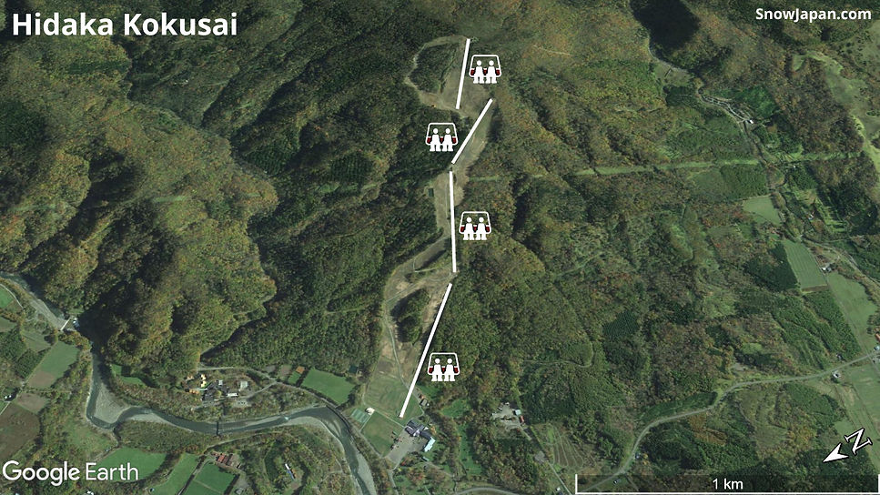 Ski area lift layout