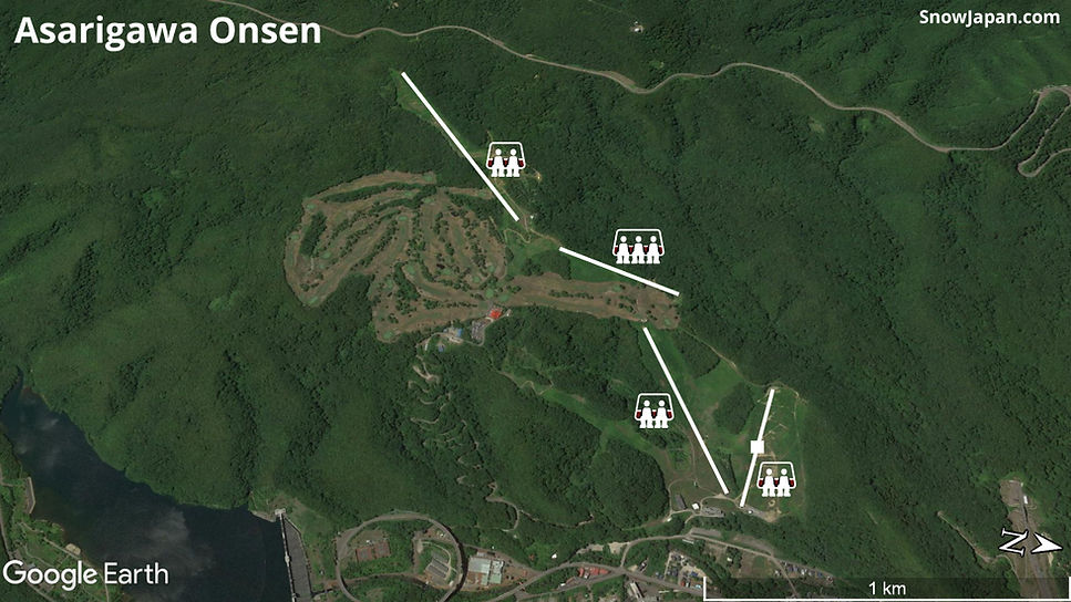 Ski area lift layout