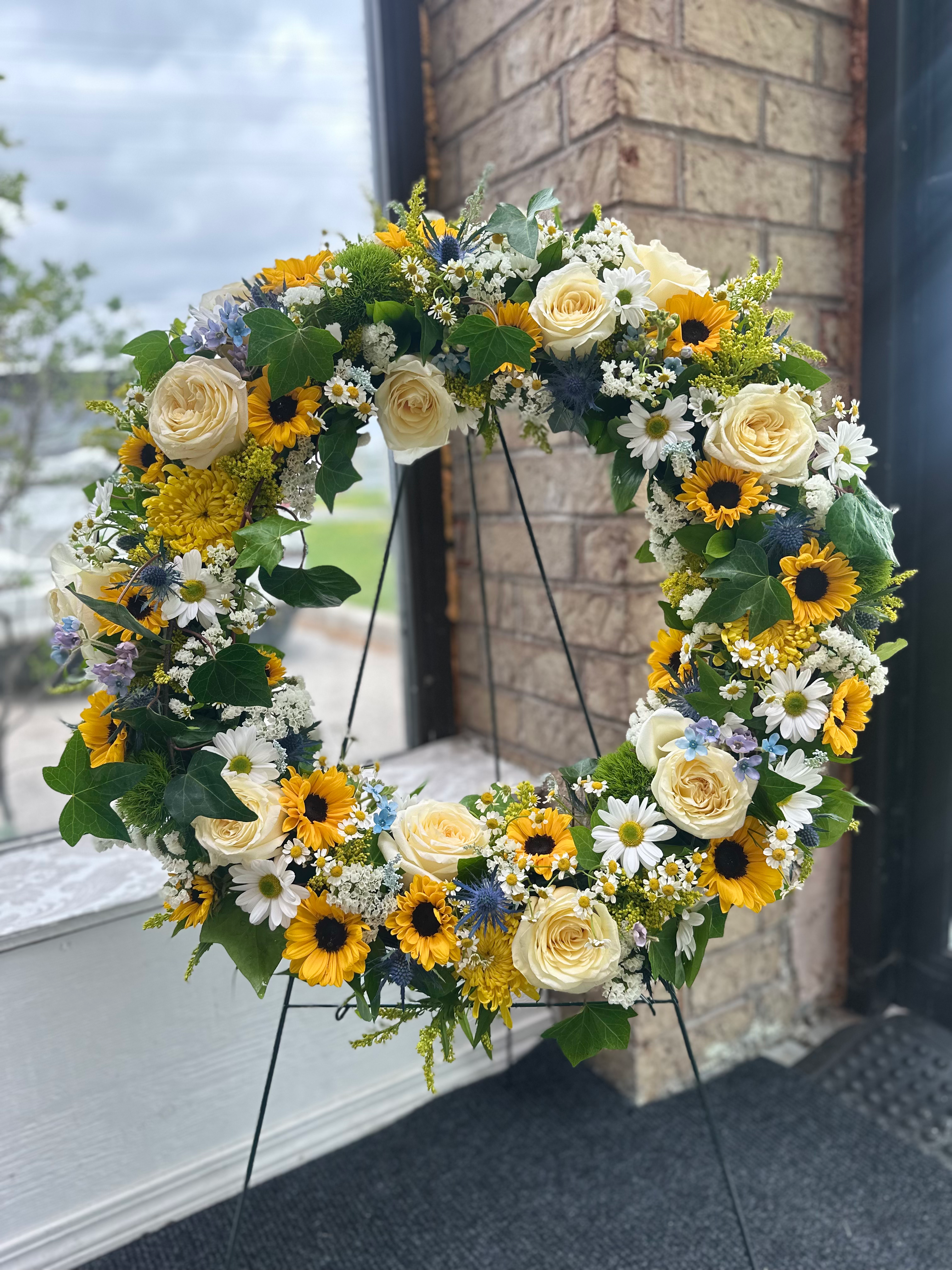 Wreath with sunflowers #20